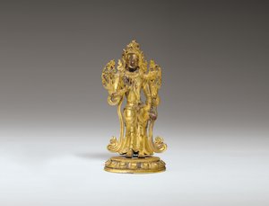 Figur af en Bodhisattva, 18.-19. århundrede af Unbekannt