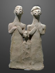 Figur af en familiegruppe, 2000-1500 f.Kr af Unbekannt
