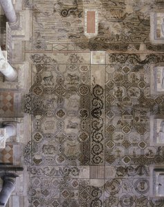 Etage i den tidlige kristne basilika i Aquileia, Udine af Unbekannt