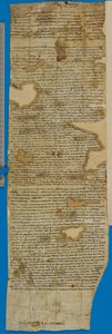 Fragment af et anbefalingsbrev til Reuben ben Isaac, verso af Unbekannter Künstler