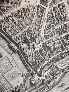 Karmeliterkloster i Frankfurt 1628 af Unbekannter Künstler