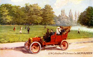 Fransk reklame for De Dion-Bouton-bil, ca. 1904 af Unbekannter Künstler