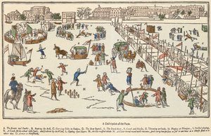 Frostmesse på Themsen af Unbekannter Künstler