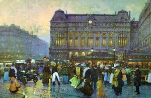 Gare St Lazare, Paris, ca. 1900. af Unbekannter Künstler