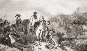 Garibaldi i Italien under belejringen af Rom i 1849 af Unbekannter Künstler