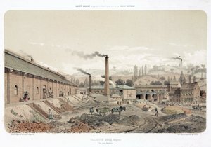 General Industrial Scenes Coalmine ved Valentin Cocq, Belgien af Unbekannt