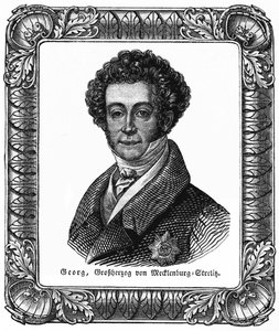 Georges de Mecklembourg Strelitz (1779-1860) - George, storhertug af Mecklenburg-Strelitz, illustration fra : " Das Pfennig Magazin " , Nr. 223, 8. juli 1837 af Unbekannter Künstler