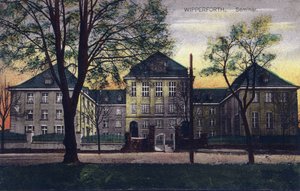 Tyskland, Wipperfurth: udvendig udsigt over "Altes Seminar" bygget i 1910-1911 - Postkort 20. århundrede af Unbekannt