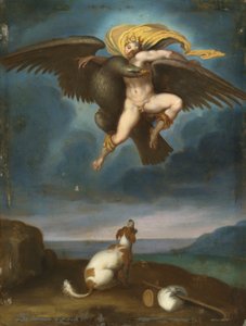 Giovanni Battista Naldini efter Michelangelo - Voldtægten af Ganymedes 2020 NYR 18715 0044 af Unbekannter Künstler