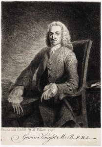 Gowin Knight, videnskabsmand, ca 1751 af Unbekannt