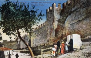 Grækenland, Thessaloniki (eller Thessaloniki): Remains of the Walls - Postkort 1914-1918 af Unbekannt