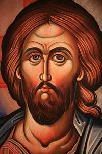 Græsk-ortodokse ikon, der forestiller Kristus Thessalonique, Grækenland af Unbekannt