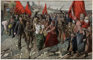 Greve dans le Nord de la France. Strejke i det nordlige Frankrig.