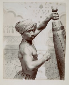 Gymnast fra Bombay Theatre of Varieties på India and Ceylon Exhibition, London af Unbekannter Künstler