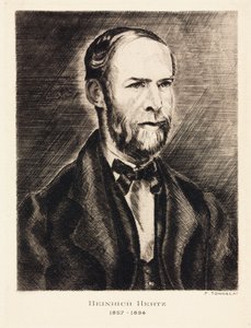 Heinrich Hertz, tysk fysiker, slutningen af det 19. århundrede af Unbekannt