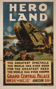 Hero Land Plakat, New York, New York af Unbekannt
