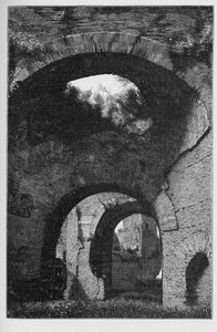 Det gamle Roms historie. Caracalla-badene i Rom, Italien, var de næststørste romerske offentlige bade eller termer, bygget i Rom mellem 212 og 216 e.Kr., under kejser Caracallas regeringstid. af Unbekannt