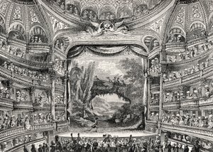 Teaterhistorie: Variétés Amusantes-teatret i Paris (nu Théâtre-Francais) af Unbekannter Künstler