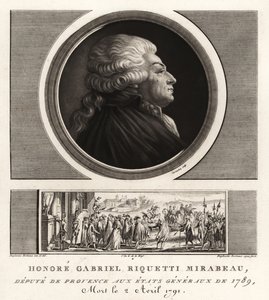 Ære Gabriel Riquetti, greve af Mirabeau af Unbekannt
