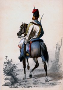 Hussard: Husar på hesteryg af Unbekannter Künstler