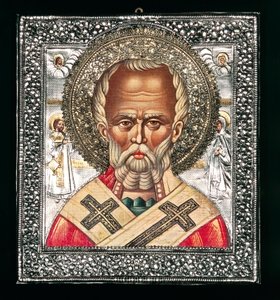 Ikon, der forestiller Sankt Nikolaus af Benjamin Baud