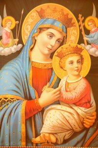 Ikon i Saint Bishoy koptiske kloster Egypten af Unbekannt