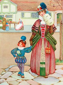 Illustration til digtet Difference fra bogen Childhood af Millicent og Githa Sowerby, udgivet i 1907. af Unbekannter Künstler