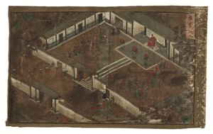 Kejserlige edikter vedrørende general Qi Mian, Ming-dynastiet (blæk og farve på silke) af Unbekannter Künstler