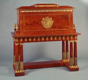 Imperial mahogni secretaire, af David Roentgen (1743-1807), tysk af Unbekannt
