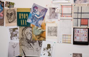 Interiør af R. B. Kitajs hjem og studie, Los Angeles, USA, 2007 (foto) af Unbekannt