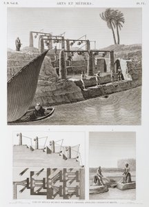 Vanding To kunstvandingssystemer, Egypten, c 1798 af Unbekannt
