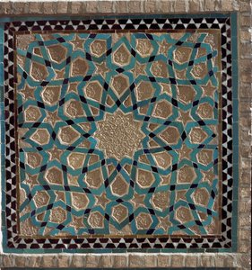 Islamisk kunst: udsigt over et indvendigt panel af Jameh af Unbekannt