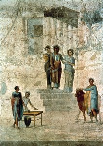 Jason og Pelias, fra Jasons hus, eller af de fatale kærligheder, Pompeji af Unbekannter Künstler