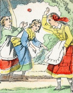 Spil: La pelota - Child Entertainment Alphabet c.1890 (litografi) af Unbekannt