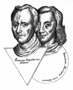 Joannes Baptiste van Helmont og Franciscus Mercurius van Helmont af Unbekannt