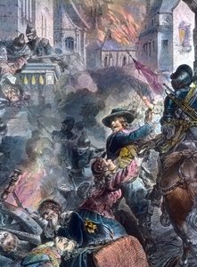 Johann Tserclaes taistelee Magdeburgin kaupungissa af Unbekannter Künstler