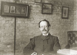 Joseph John Thomson, engelsk fysiker, ca. 1900 af Unbekannter Künstler