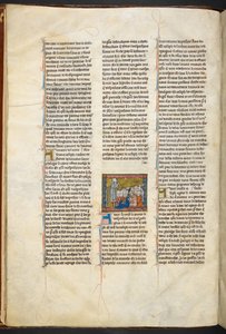Josef af Arimathea prædiker for sine tilhængere fra historien om den hellige gral, c 1315-1 af Unbekannter Künstler