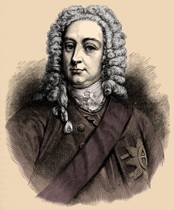 Kong George II - portræt af Unbekannter Künstler