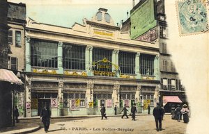 Les Folies-Bergere udvendigt, Paris Berømt parisisk natklub af Unbekannter Künstler