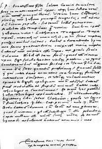 Brev skrevet på latin fra Erasmus til Nicolaas Everaerts om Martin Luthers ægteskab, hvori det hedder, at 