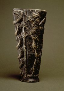 Drømmebæger af Prins Gudea, dedikeret til hans personlige gud Ningishzida, fra Telloh, oldtidens Girsu, ca. 2150 f.Kr. (steatit) af Unbekannt