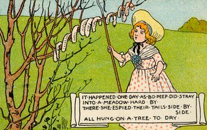 Little Bo Peep - af Unbekannter Künstler