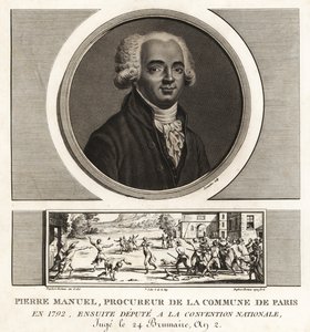 Louis Pierre Manuel, forfatter, Prucurer til kommunen i Paris, guillotineret 1793 af Unbekannt