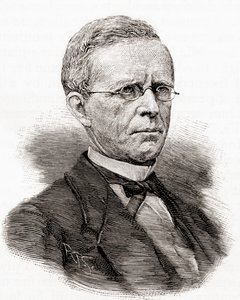 Lyman Trumbull, fra The Century Magazine, udgivet 1887 (gravering) af Unbekannter Künstler