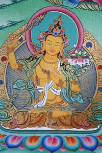 Manjushri, videns guddommelighed. Kopan kloster, Kathmandu, Nepal af Unbekannt