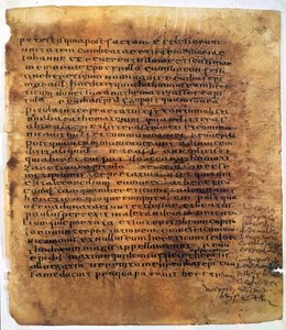 Manuskriptrulle: en palimpseste. af Unbekannter Künstler
