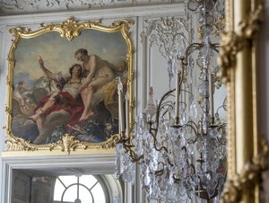 Mars og Venus. Maleri af Carle Van Loo (1705-1765). Prinsens soveværelse, Hotel de Soubise, Paris af Unbekannt