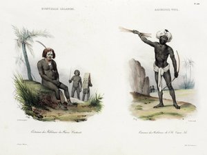 Mænd fra New Ireland og Fiji af Unbekannt