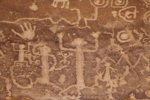 Mesa Verde, amerikanske Petroglyphs Anasazi eller Pueblo forfædre